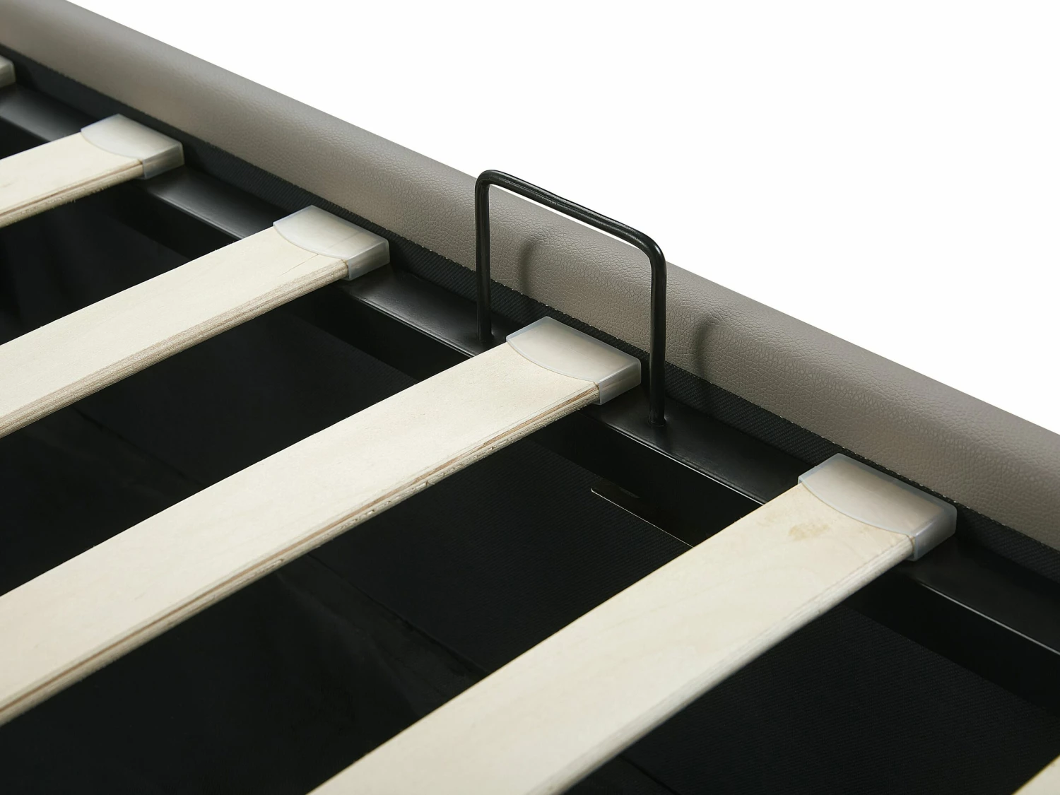 Bed Kunstleer Taupe Met Opbergruimte In Diverse Formaten ROCHEFORT 10 Bed Kunstleer Taupe Met Opbergruimte In Diverse Formaten ROCHEFORT - Afbeelding 10