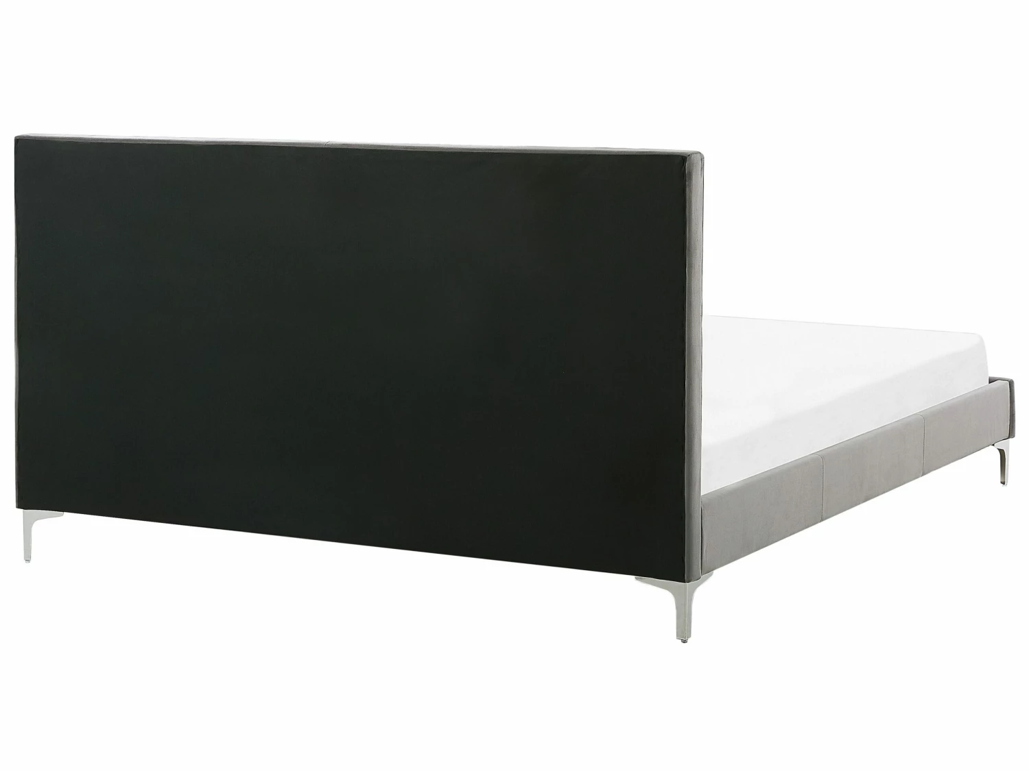 Bed Fluweel Grijs In Diverse Formaten AMBERT 5 Bed Fluweel Grijs In Diverse Formaten AMBERT - Afbeelding 5