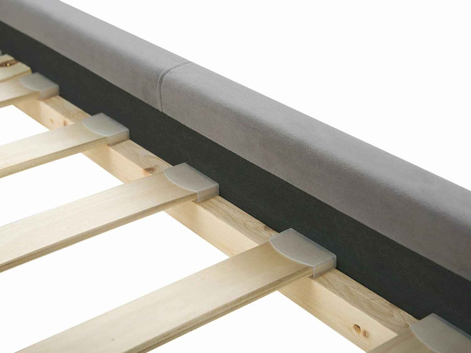 Bed Fluweel Grijs In Diverse Formaten AMBERT 7 Bed Fluweel Grijs In Diverse Formaten AMBERT - Afbeelding 7