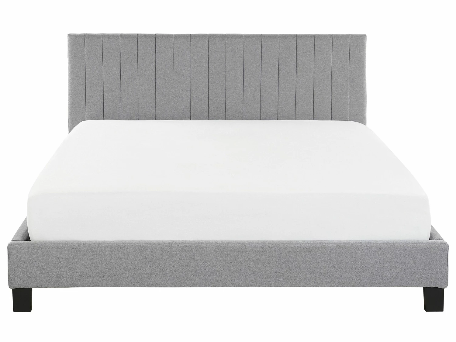 Bed Stof Lichtgrijs In Diverse Formaten POITIERS - Afbeelding 3