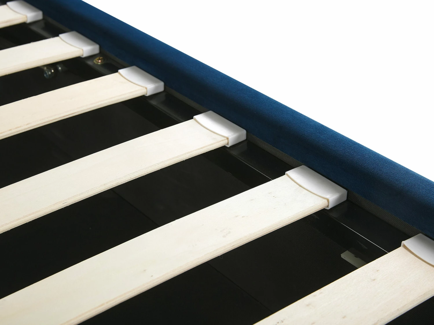 Bed Fluweel Blauw Met Opbergruimte In Diverse Formaten SEZANNE - Afbeelding 9