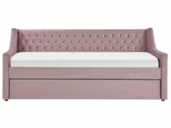 Slaapbank Fluweel Roze 90 X 200 Cm MONTARGIS -slaapkamer Verkoopwinkel undef src sa picid 798316 type whitesh image