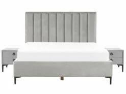 Slaapkamerset Fluweel Lichtgrijs In Diverse Formaten SEZANNE -slaapkamer Verkoopwinkel undef src sa picid 799893 type whitesh image