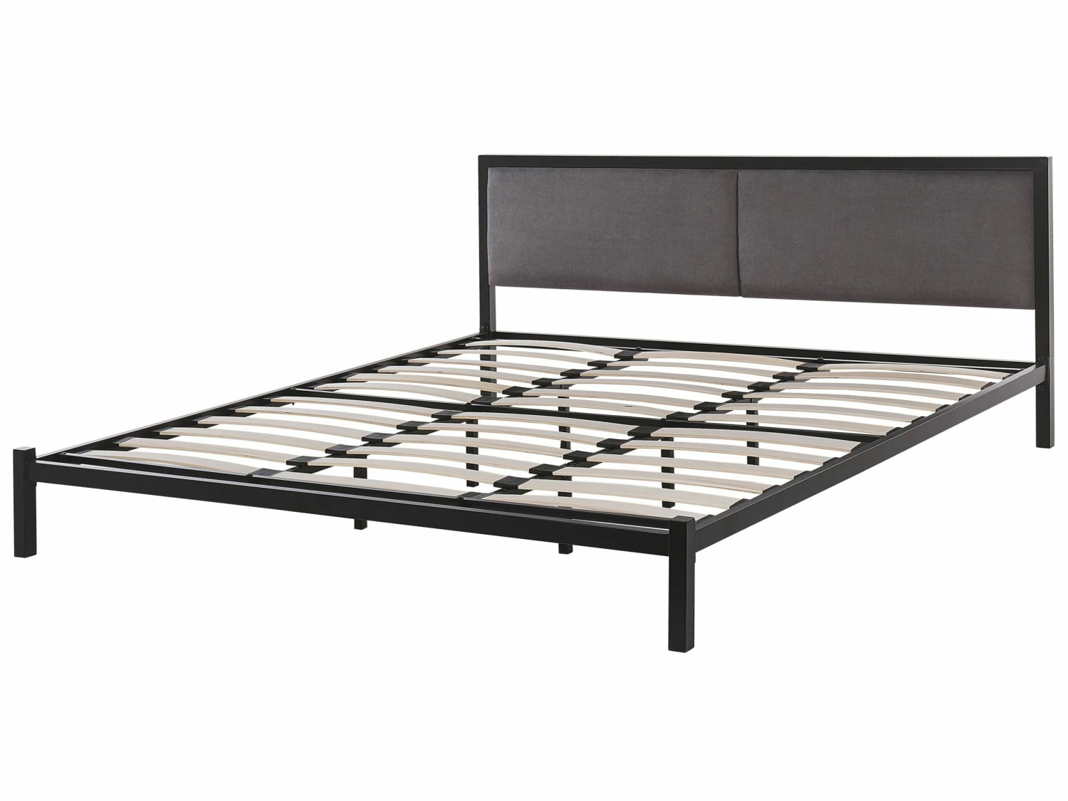 Bed Metaal Zwart/grijs In Diverse Formaten CLAMART - Afbeelding 4