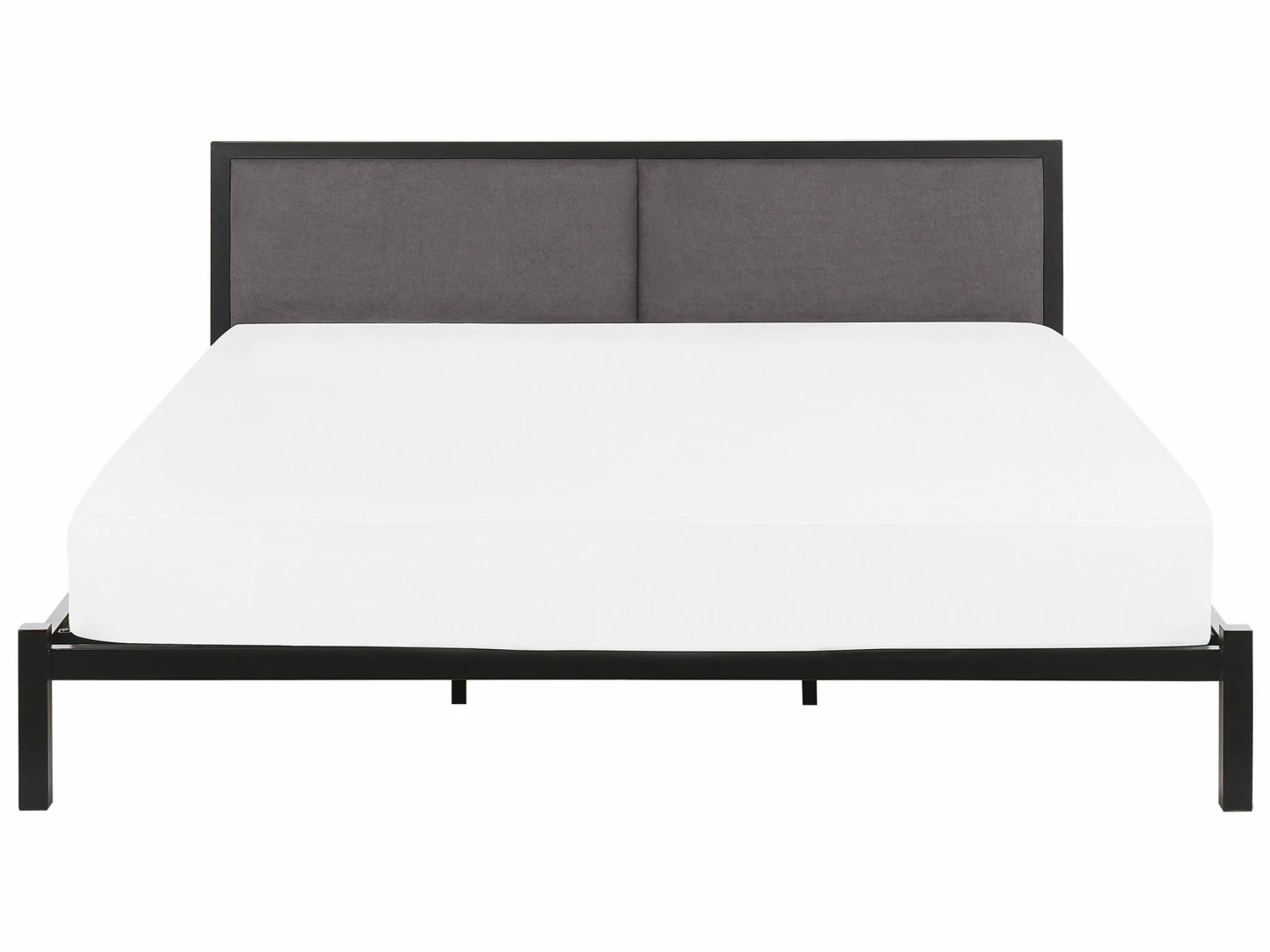 Bed Metaal Zwart/grijs In Diverse Formaten CLAMART - Afbeelding 5