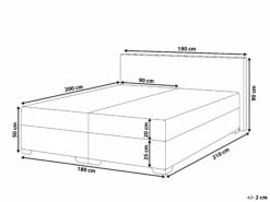Boxspring Kunstleer Wit In Diverse Formaten PRESIDENT -slaapkamer Verkoopwinkel undef src sa picid 809033 type whitesh image