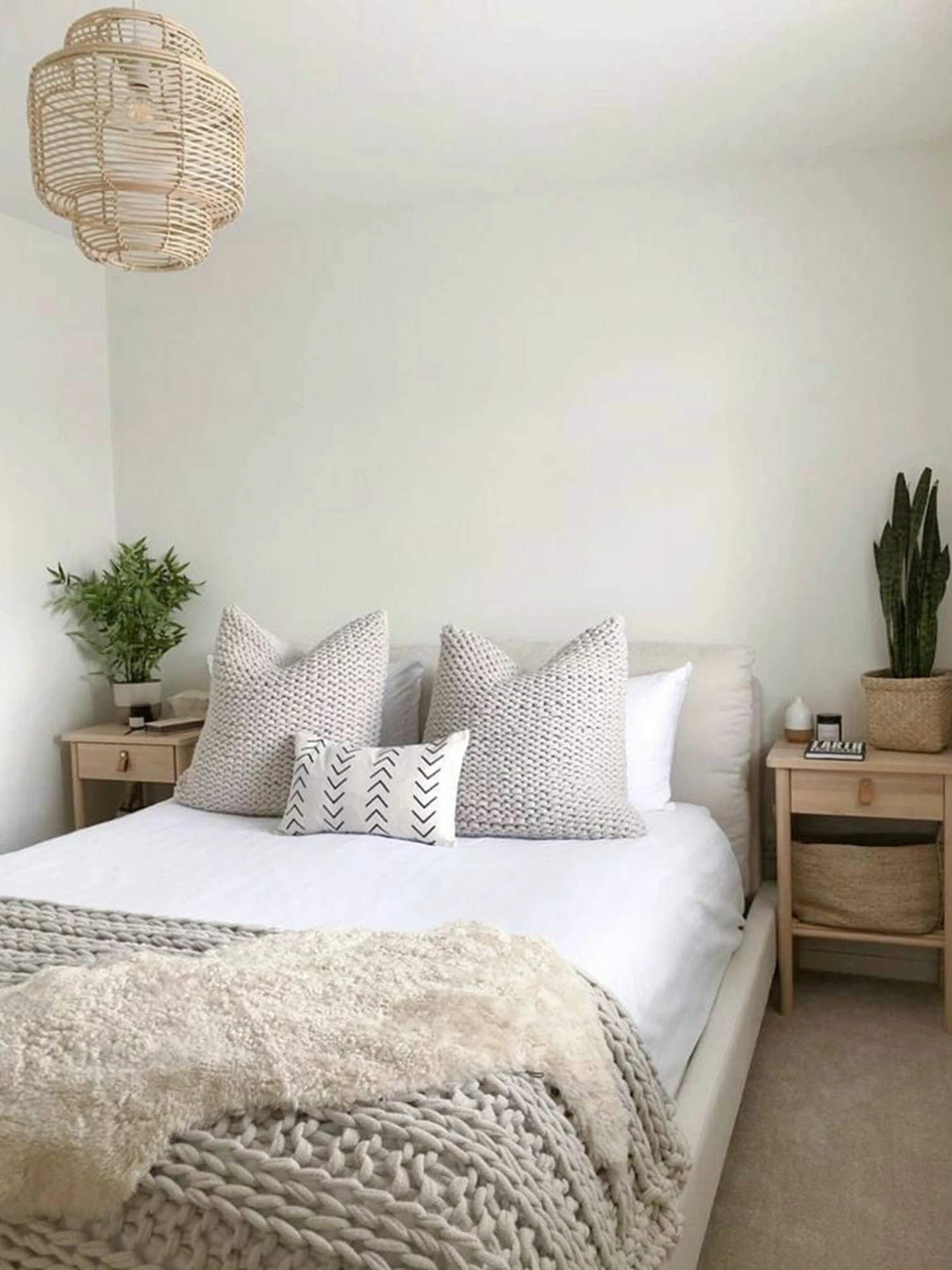 Bed Chenille Beige In Diverse Formaten MELLE - Afbeelding 6