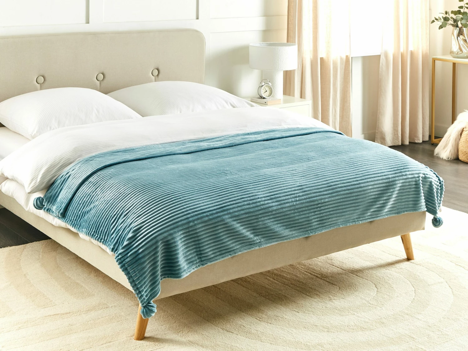 Plaid Lichtgroen 150 X 200 Cm KAWERI - Afbeelding 2