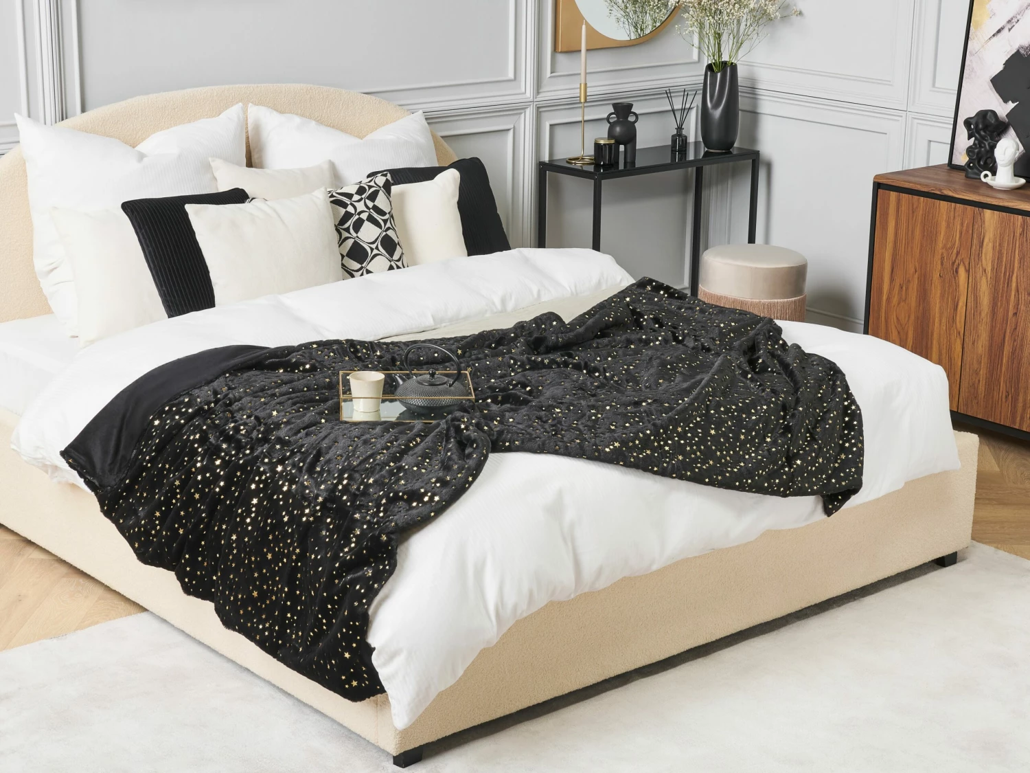 Deken Zwart In Diverse Formaten ALAZEYA 2 Deken Zwart In Diverse Formaten ALAZEYA - Afbeelding 2