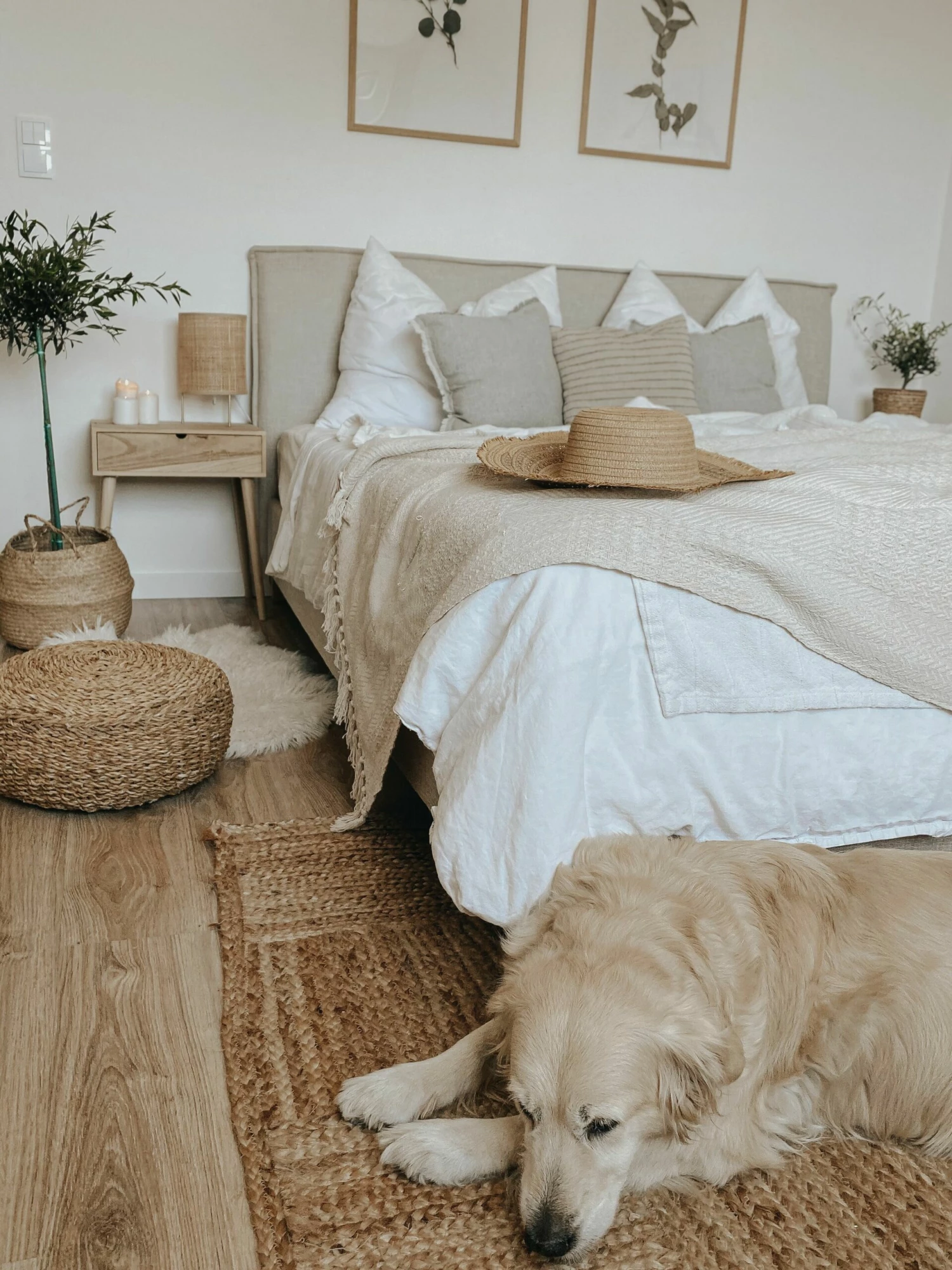 Bed Stof Beige In Diverse Formaten SENNEZ - Afbeelding 3