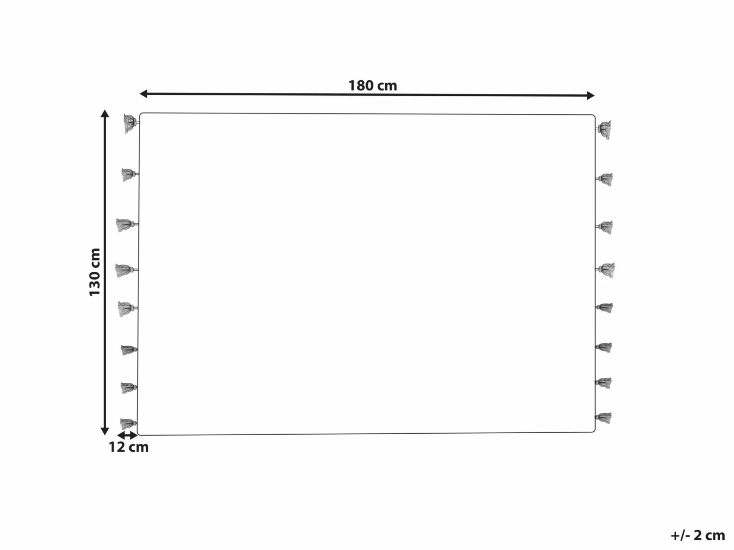 Katoenen Deken 130 X 180 Cm Meerkleurig ANAND - Afbeelding 6