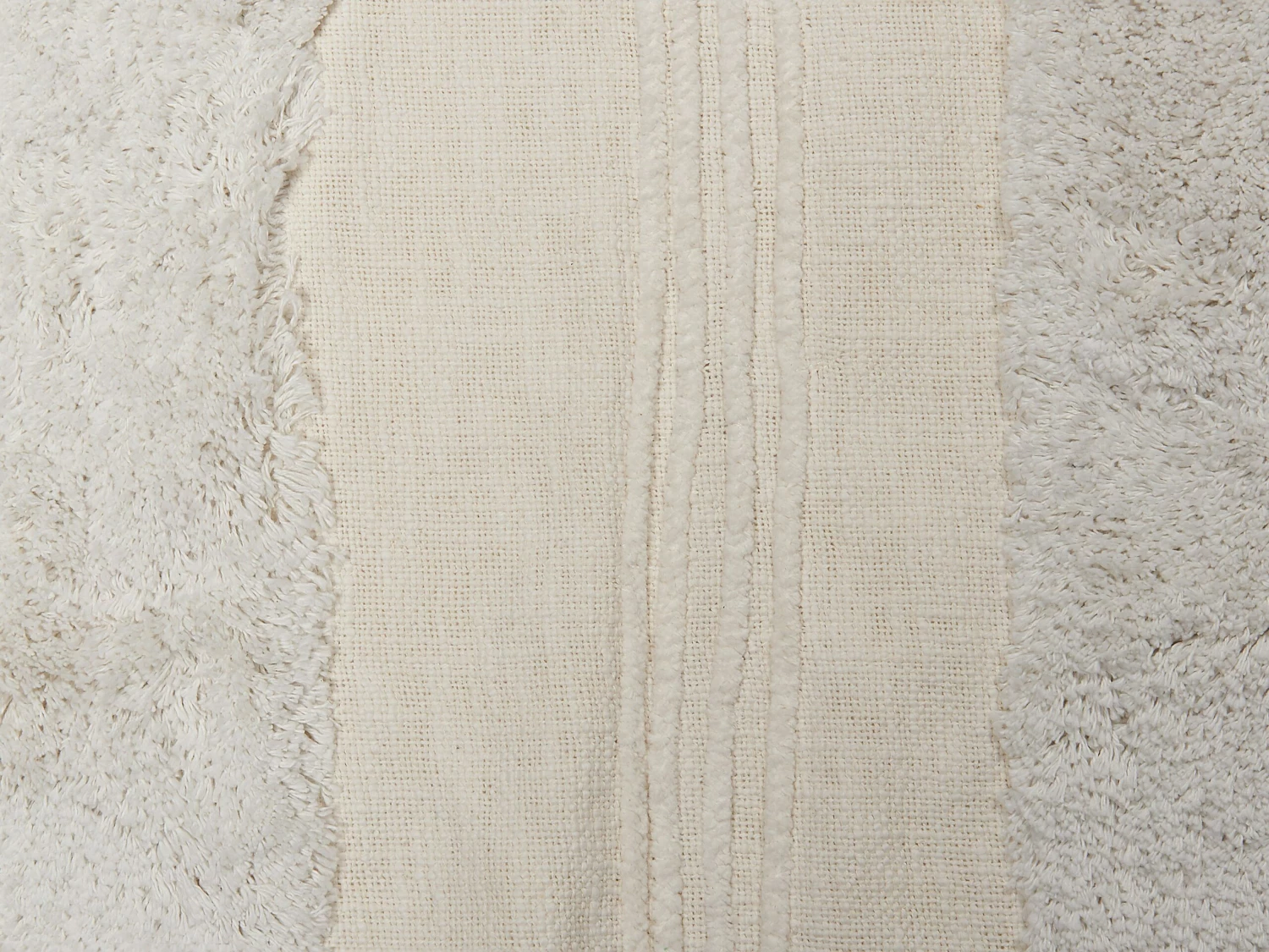 Katoenen Deken 130 X 180 Cm Wit RAEBARELI 4 Katoenen Deken 130 X 180 Cm Wit RAEBARELI - Afbeelding 4