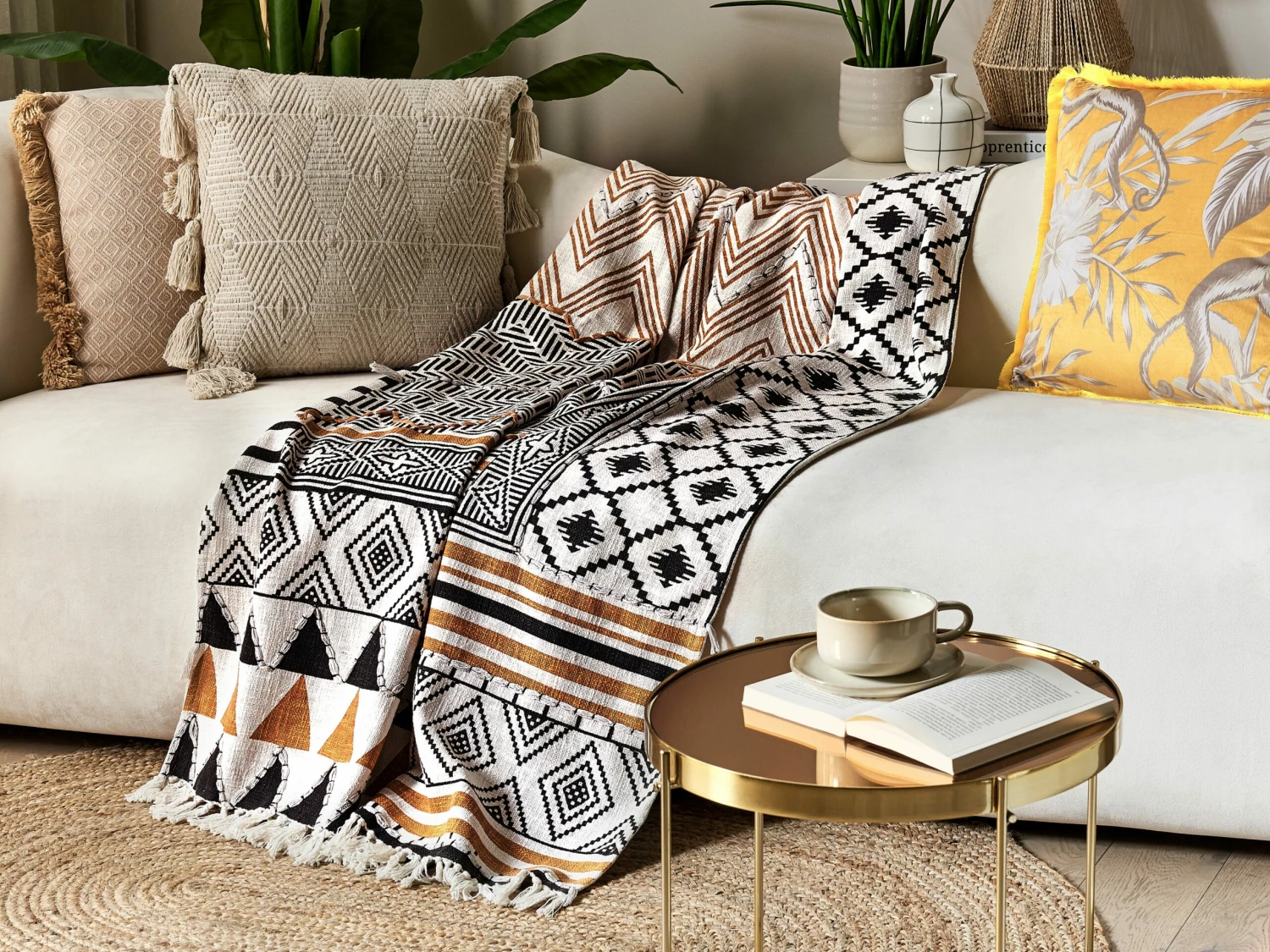 Katoenen Deken 130 X 180 Cm Meerkleurig PRODDATUR - Afbeelding 2