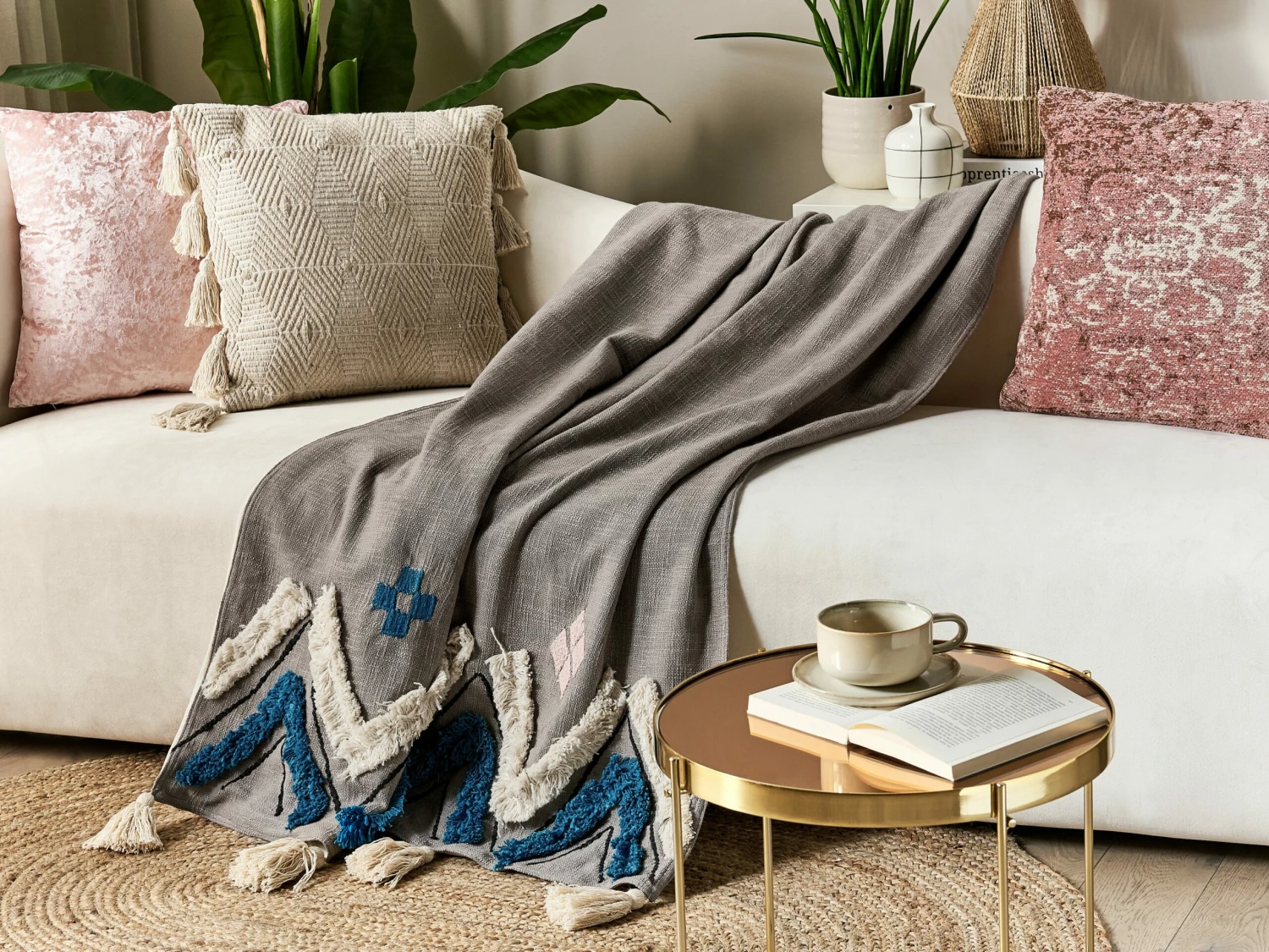 Katoenen Deken 130 X 180 Cm Gijs KOTTAYAM - Afbeelding 2