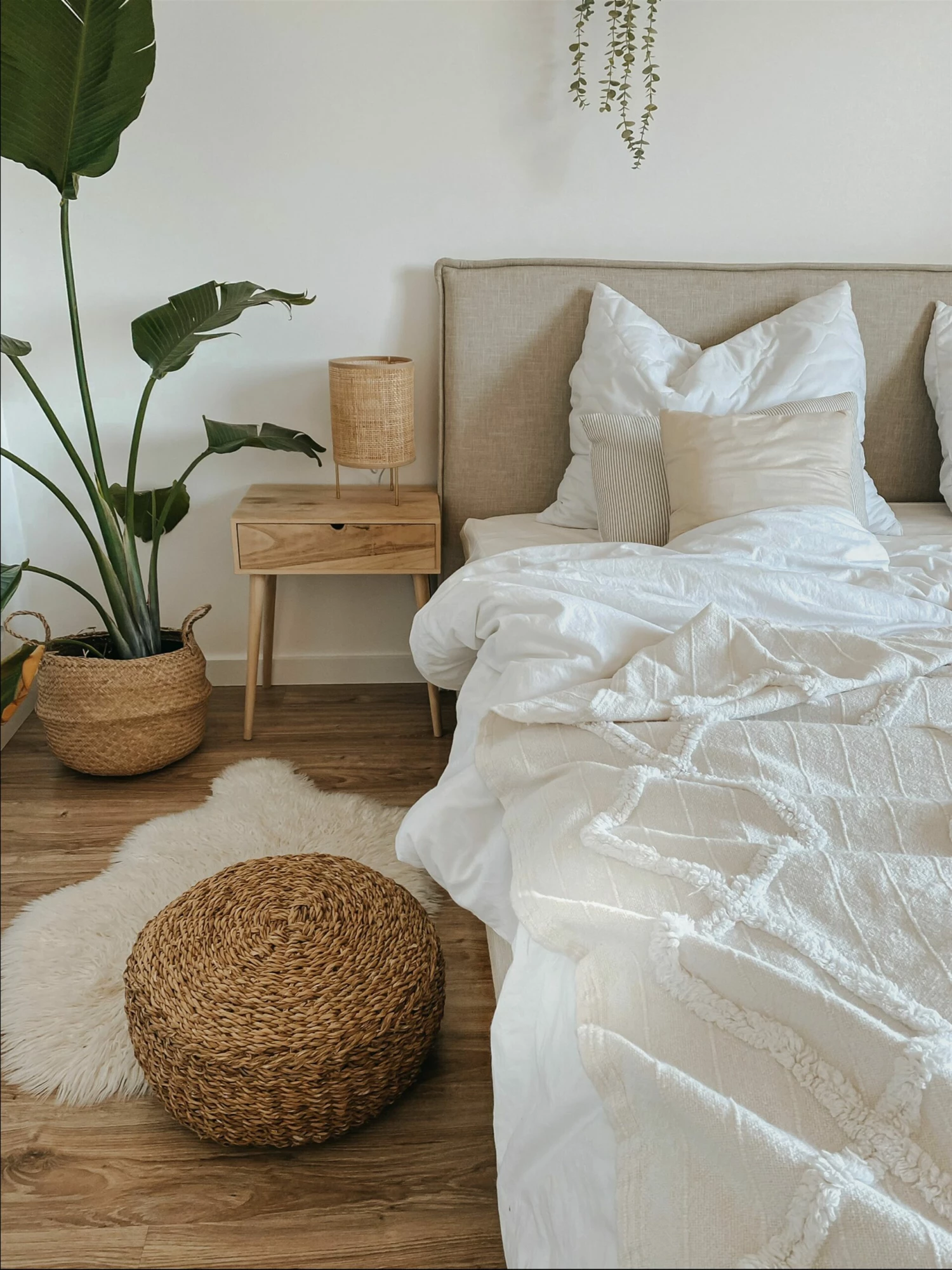 Bed Stof Beige In Diverse Formaten SENNEZ - Afbeelding 4