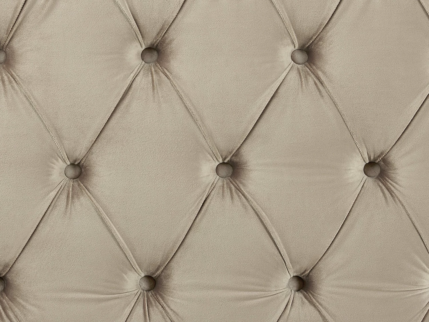 Bed Fluweel Taupe In Diverse Formaten AYETTE - Afbeelding 9