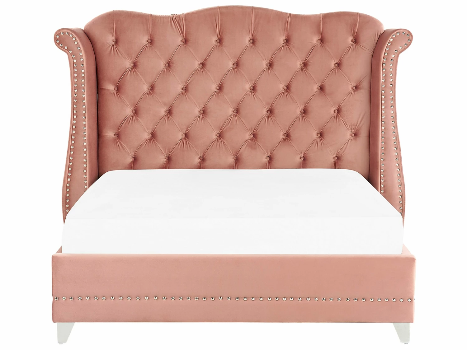 Bed Fluweel Roze In Diverse Formaten AYETTE - Afbeelding 3