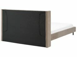 Bed Fluweel Taupe In Diverse Formaten VILLETTE -slaapkamer Verkoopwinkel undef src sa picid 832655 type whitesh image