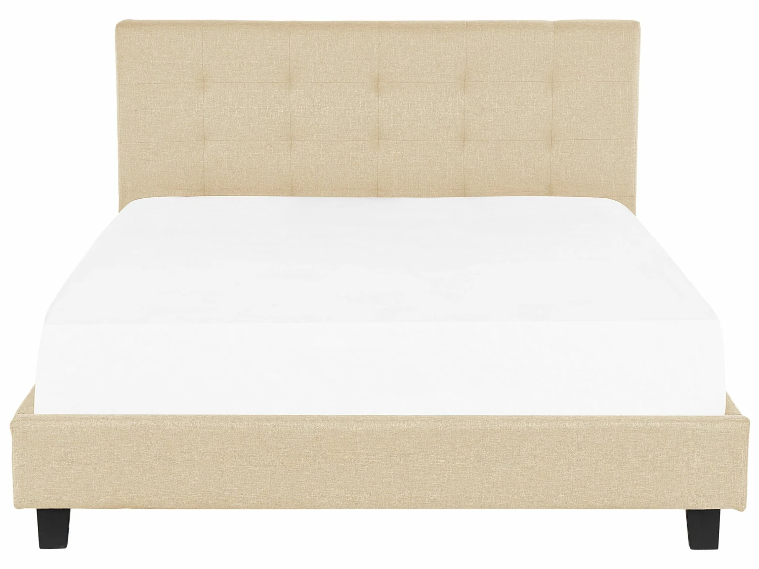 Bed Stof Beige In Diverse Formaten LA ROCHELLE 4 Bed Stof Beige In Diverse Formaten LA ROCHELLE - Afbeelding 4