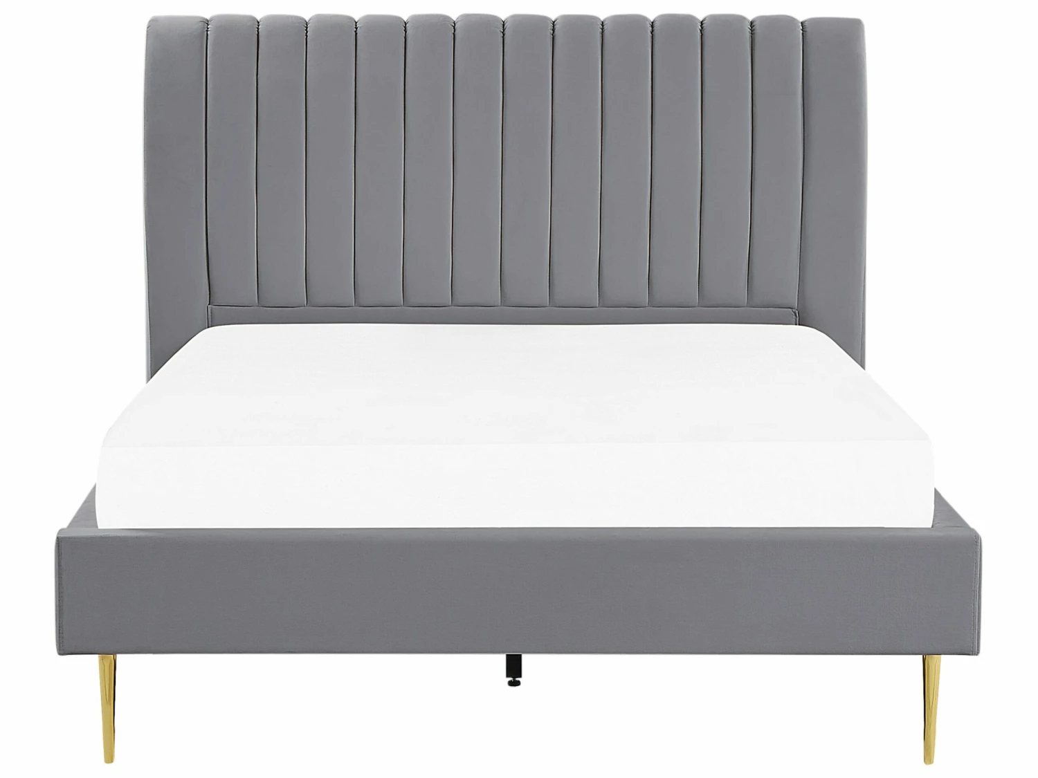 Bed Fluweel Grijs In Diverse Formaten MARVILLE 4 Bed Fluweel Grijs In Diverse Formaten MARVILLE - Afbeelding 4