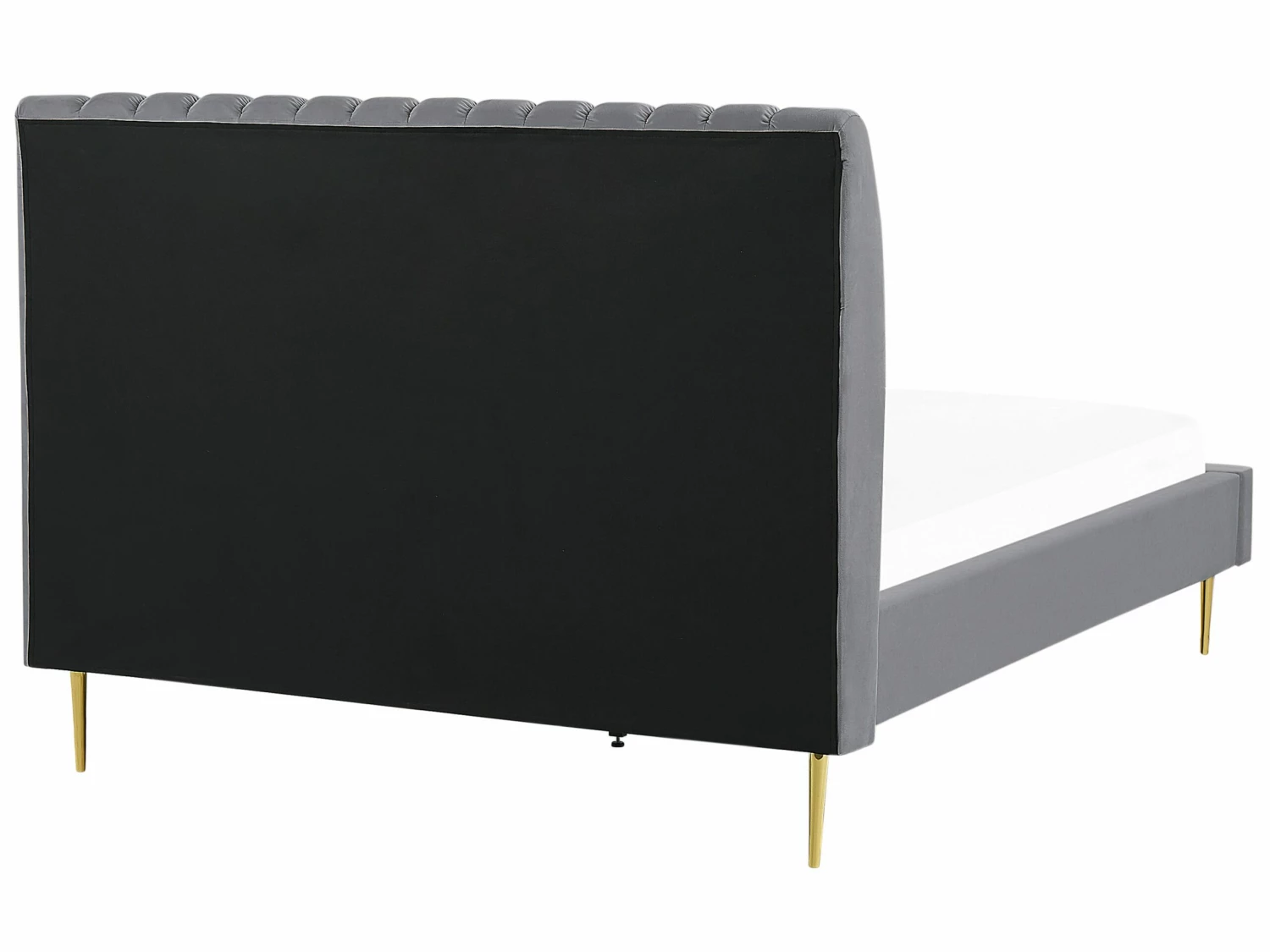 Bed Fluweel Grijs In Diverse Formaten MARVILLE 5 Bed Fluweel Grijs In Diverse Formaten MARVILLE - Afbeelding 5