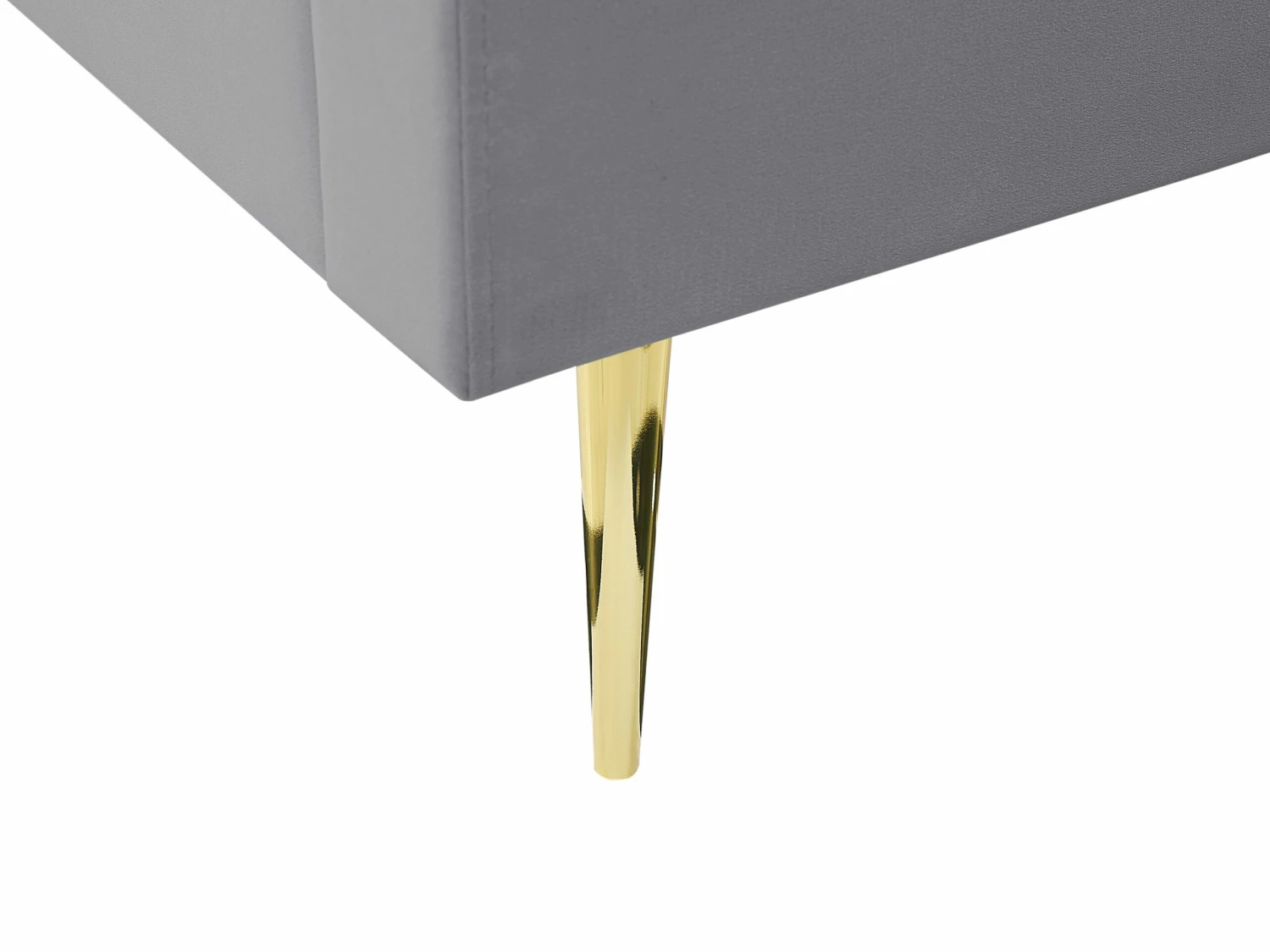 Bed Fluweel Grijs In Diverse Formaten MARVILLE 8 Bed Fluweel Grijs In Diverse Formaten MARVILLE - Afbeelding 8