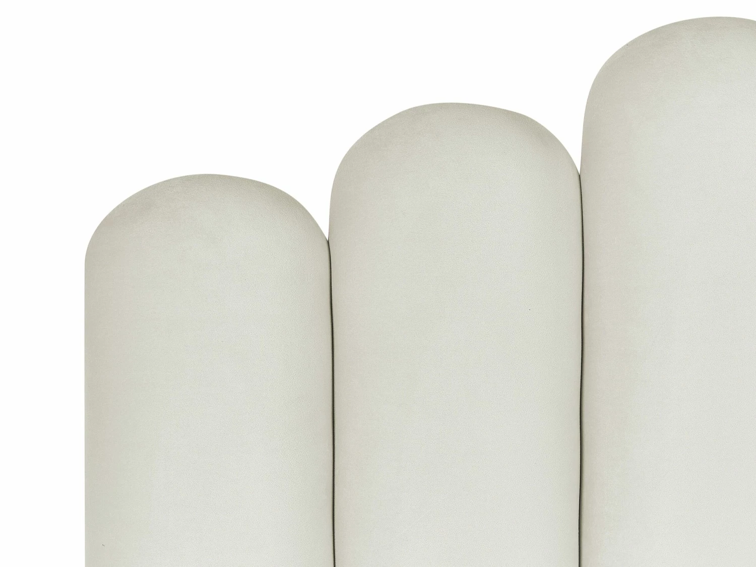 Velvet Ottomaan Bed Off-White VINCENNES Verschillende Maten - Afbeelding 7