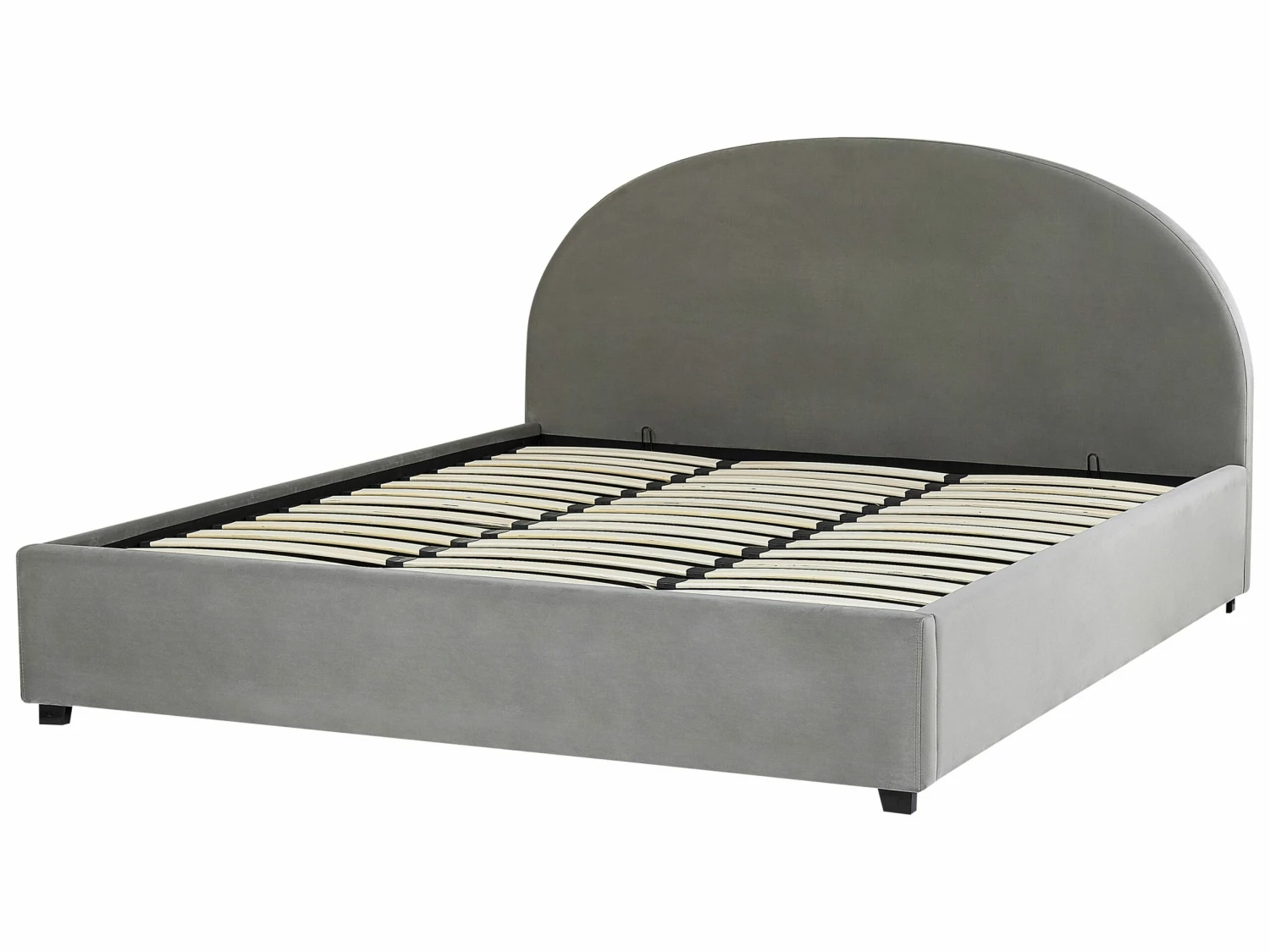 Velvet Bed Grijs VAUCLUSE Verschillende Maten 6 Velvet Bed Grijs VAUCLUSE Verschillende Maten - Afbeelding 6