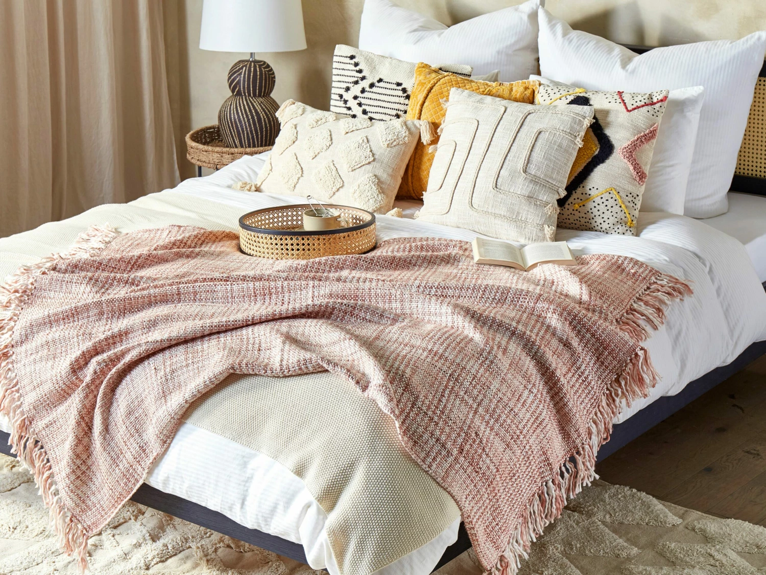 Deken 125 X 150 Cm Bruin DEURALI - Afbeelding 2