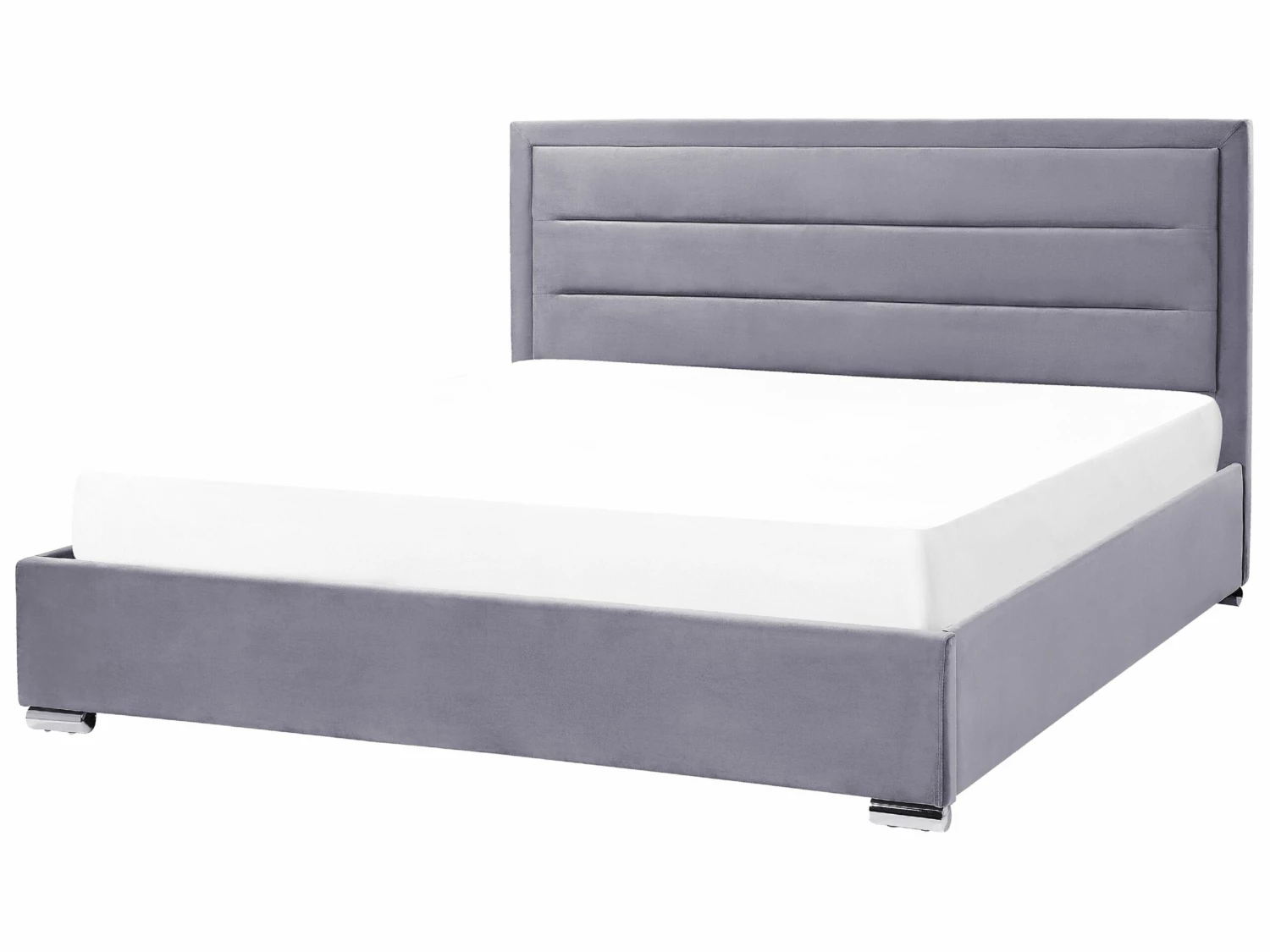 Bed Met Opbergruimte Fluweel Donkergrijs ROUEN Verschillende Maten 3 Bed Met Opbergruimte Fluweel Donkergrijs ROUEN Verschillende Maten - Afbeelding 3