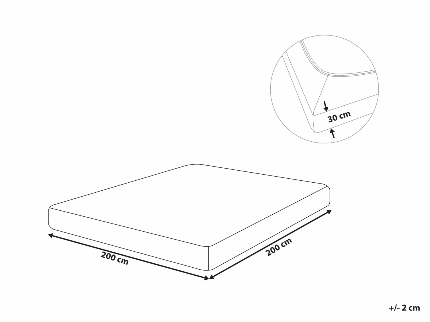 Hoeslaken Katoen Mosterdgeel JANBU Verschillende Maten - Afbeelding 6