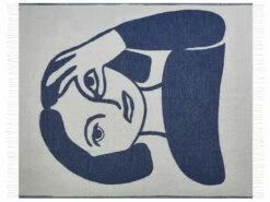 Deken Beige/blauw 130 X 170 Cm HALEDE 10 Deken Beige/blauw 130 X 170 Cm HALEDE -slaapkamer Verkoopwinkel undef src sa picid 845842 type whitesh image