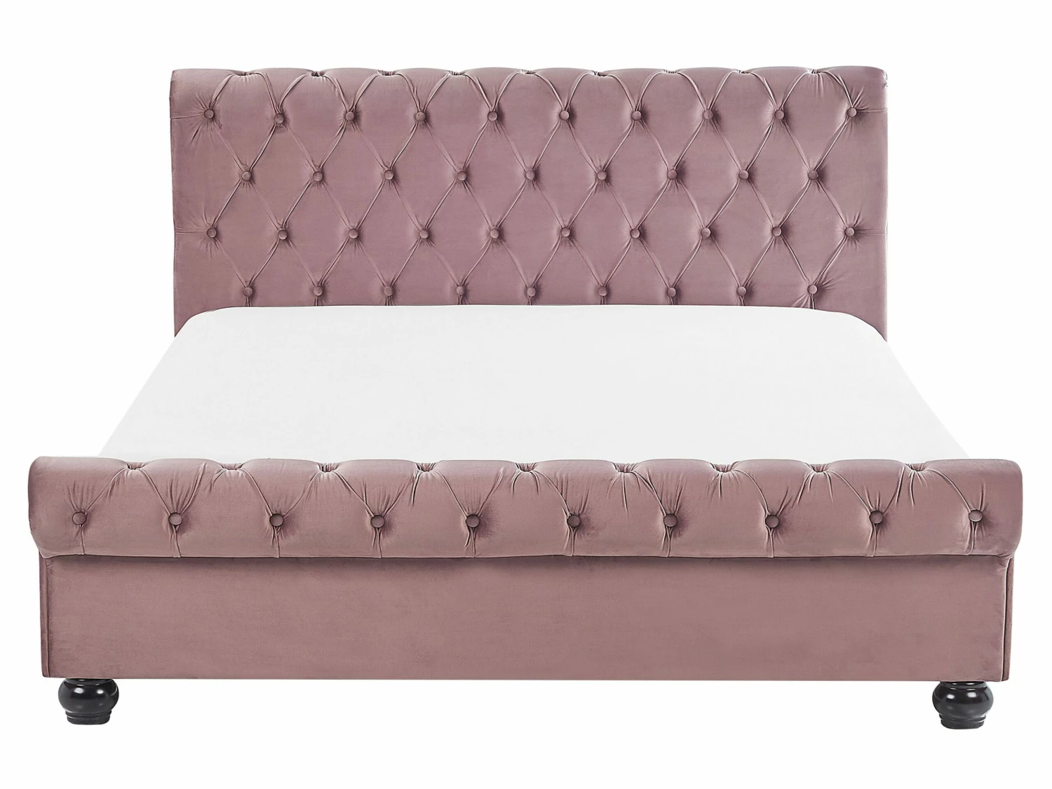 Waterbed Fluweel Roze AVALLON Verschillende Maten - Afbeelding 3