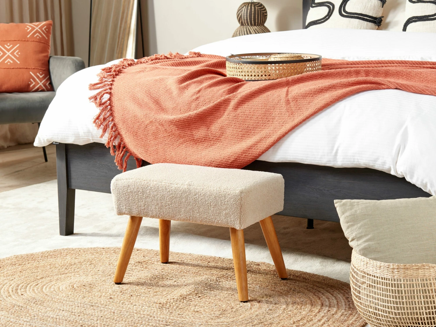 Deken 125 X 150 Cm Rood YARSA - Afbeelding 3