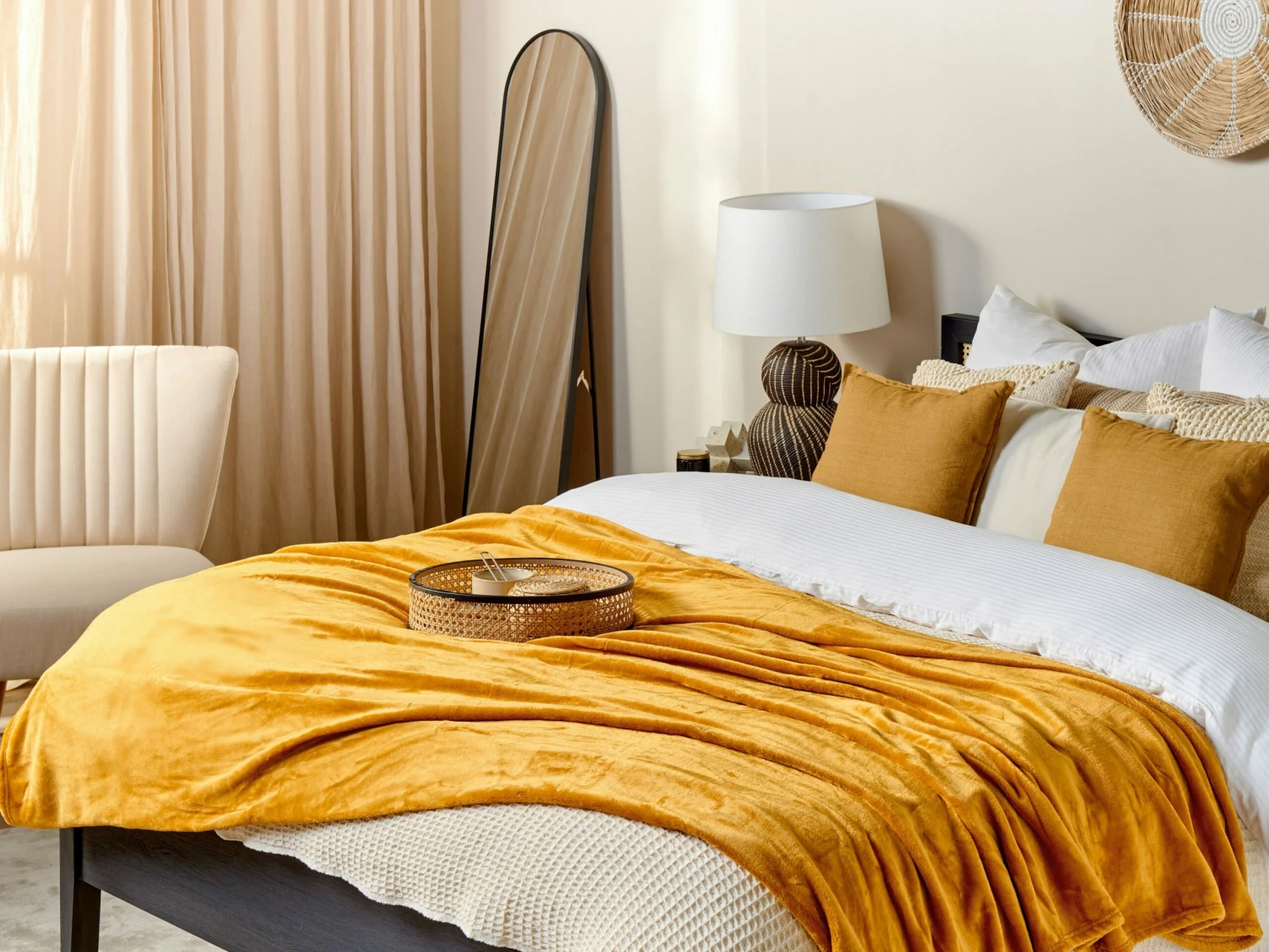 Deken Oranje In Diverse Formaten BAYBURT - Afbeelding 2